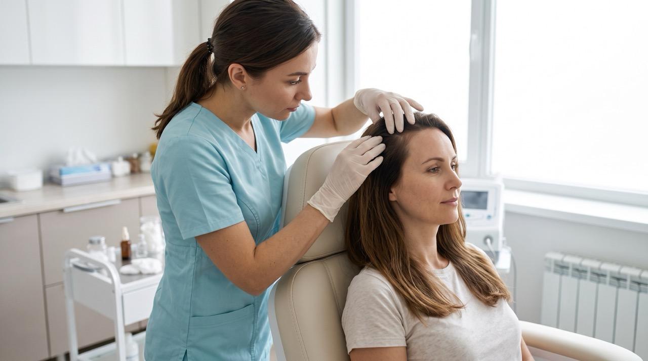 Procedimento de Mesoterapia Capilar realizado na RENOVE Dermatologia