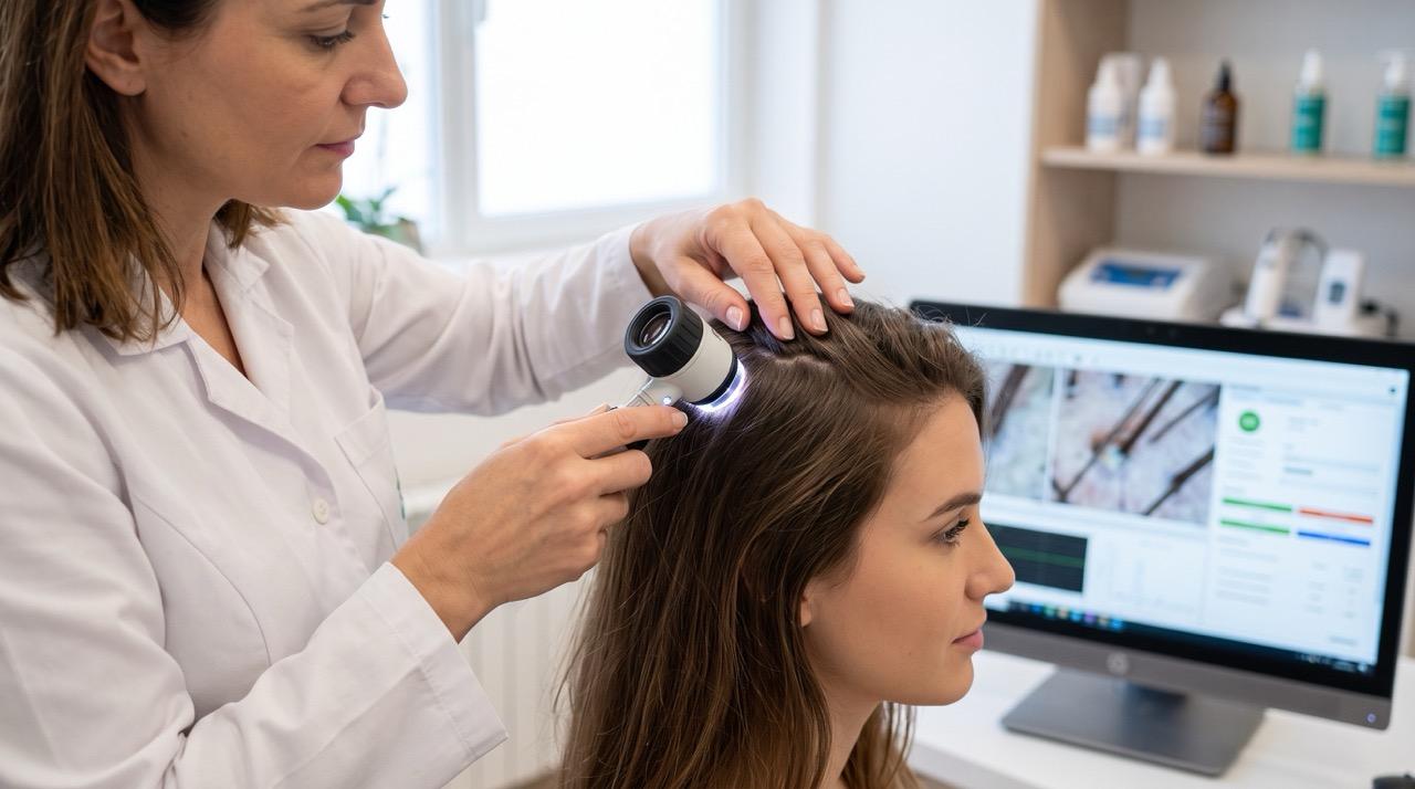 Procedimento de Avaliação Capilar realizado na RENOVE Dermatologia